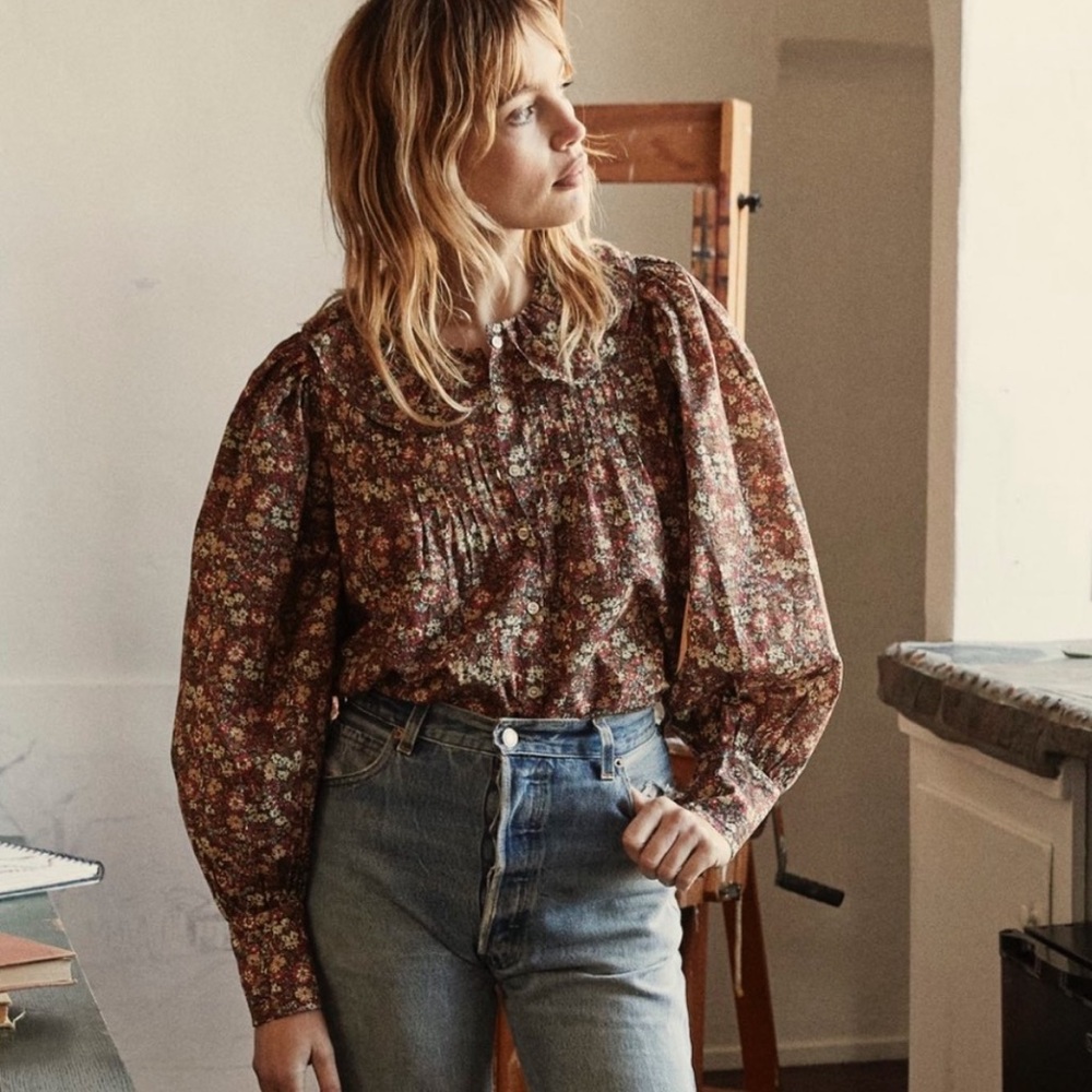 Doen Pierrette Top Blouse Arlene's Flowers Extra Large